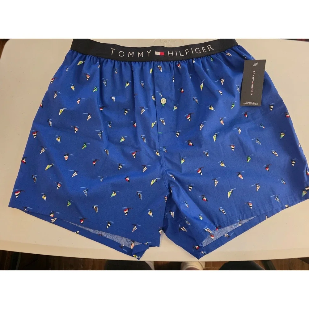 Tommy Hilfiger Men's Roya Blue Boxer‎ Shorts SZ M NWT